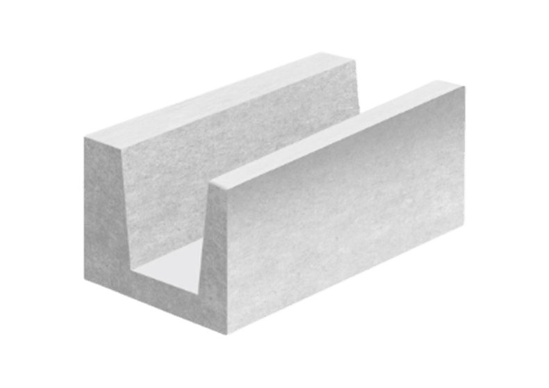 U-блок Aeroc D500 250х250х500 мм